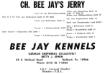 Bee Jay's Jerry (Pedigree & Info)