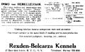 Immo vom Herkulespark&#x27;s 1922 Buletin Kennel Ad