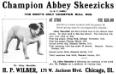 Abbey Skeezicks&#x27;s historical kennel advertisement