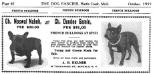 CH Noswal Nabod's Kennel ad from the October 1919 The Dog Fancier