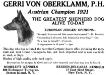 Austrian Champion Gerri von Oberklamm&#x27;s 1922 Kennel Ad in Country Life
