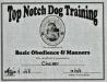 Basic Obedience Certificate 10&#x2F;2016