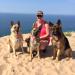 Sleeping Bear Dunes. Bailey is in the middle. 