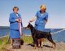 BIS at Comox in 2002 under Donna Cole with his main handler, Carman MacKay on the lead