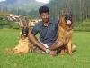 Mulan relaxing with Sundar and Cash after Training