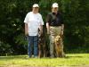 Berta and Eian vom  Quasliner Moor - mother and son getting SchH 3 and SchH 1 at same trial