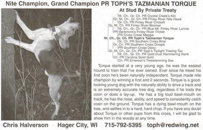 tophs tazmanian torque