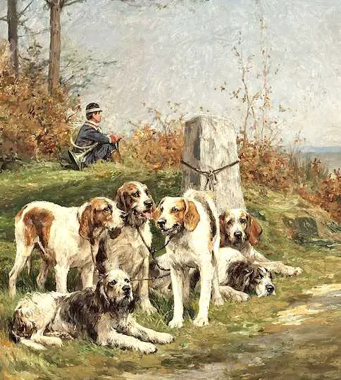 Jagdszene im Sommer (c.1887) [Charles Oliver de Penne's]