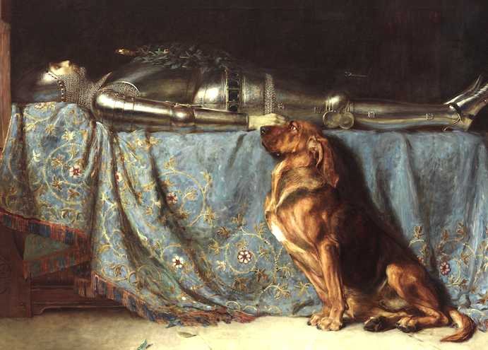 Requiescat (c.1888) [Briton Rivière's]