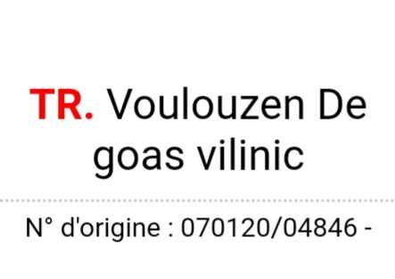 VOULOUZEN de goas vilinic