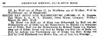 South Bay Bodo von der Weissenburg AKC Registration