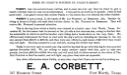 Corbett&#x27;s Paddy (AKC 158537) Kennel ad write up from The Dog Fancier
