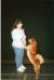 High 5--our favorite trick, used after every obedience/rally competition, and sometimes in the breed ring